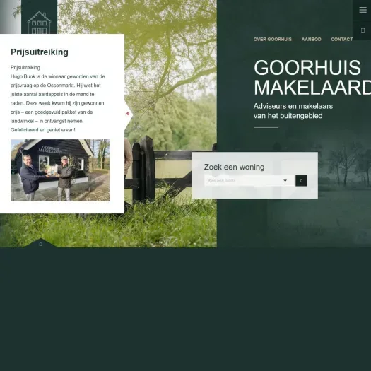 Screenshot van de website van www.goorhuismakelaardij.nl