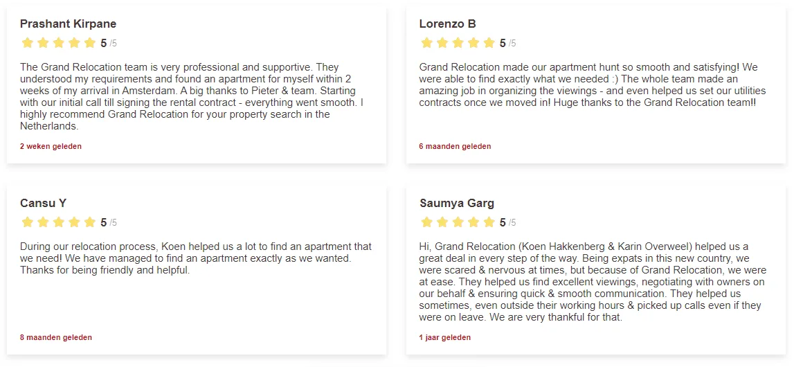 Team foto van Grand Relocation