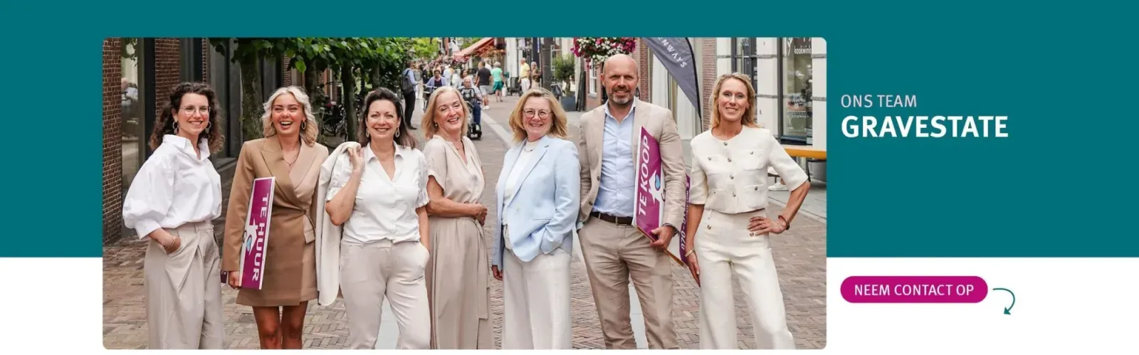 Team foto van Gravestate Makelaardij