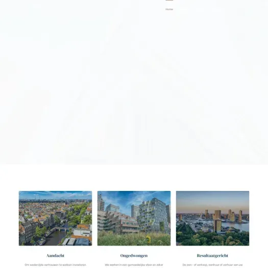 Screenshot van de website van www.griffithestate.com