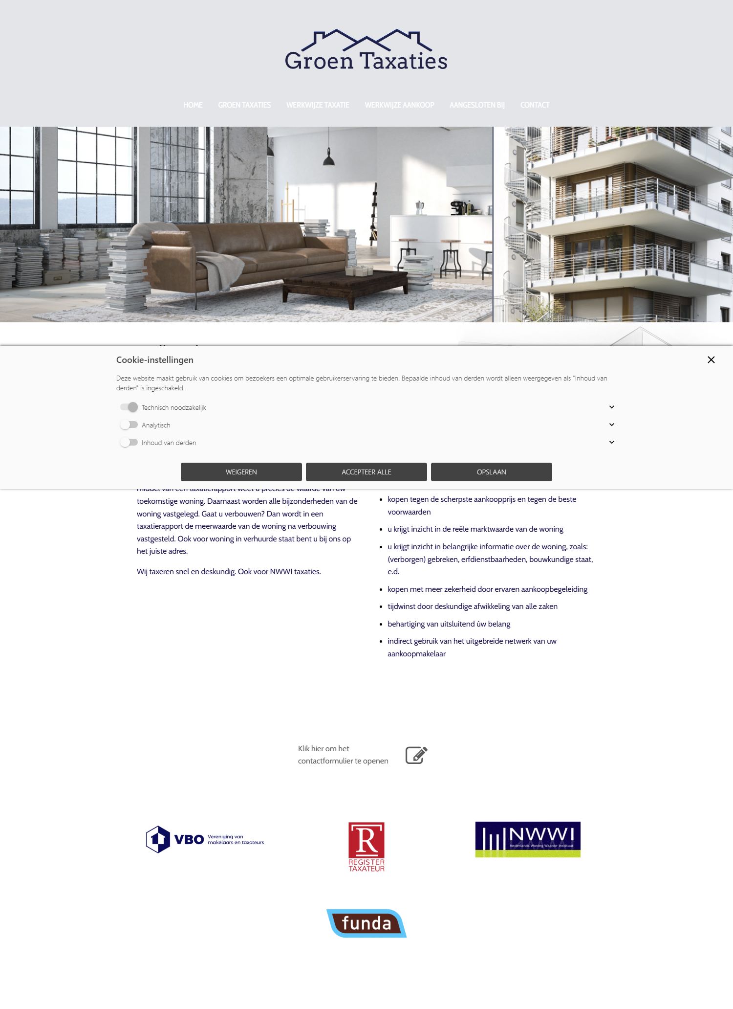 Team foto van Groen Taxaties