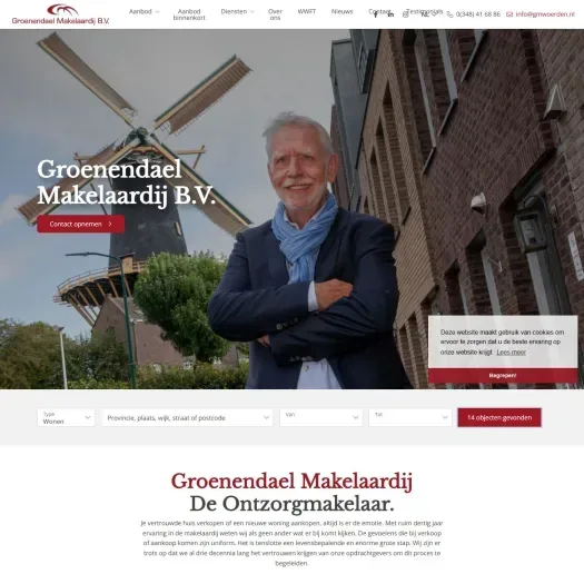 Screenshot der Website von www.gmwoerden.nl