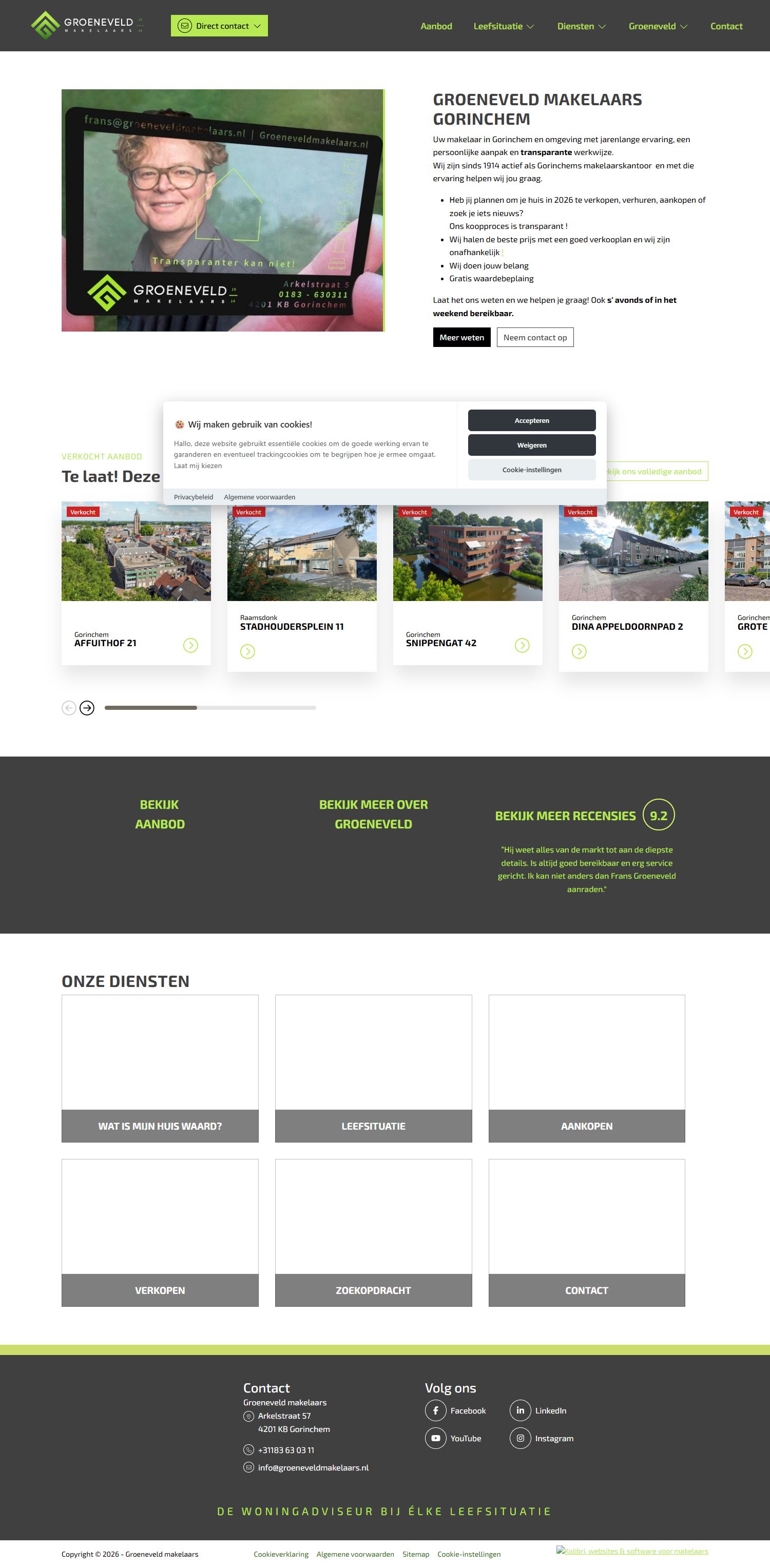 Kantoorfoto Groeneveld Makelaars