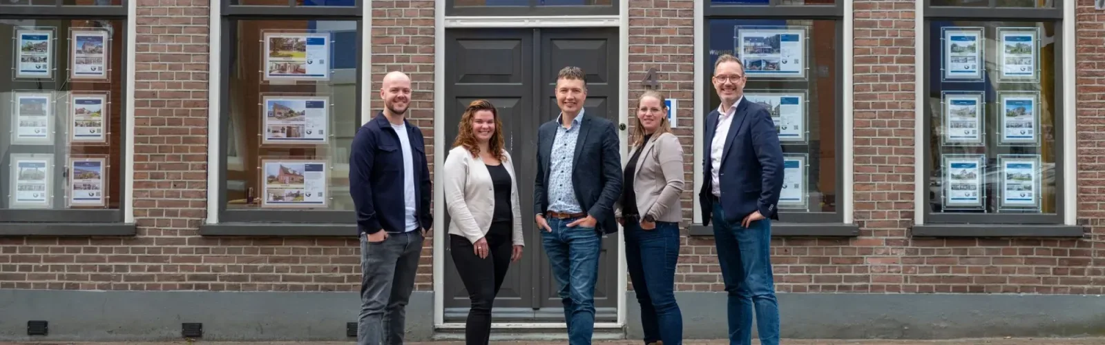 Team foto van Groenhout Makelaars Midden-Drenthe