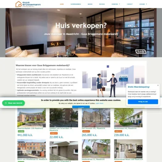 Screenshot der Website von www.guusbruggemann.nl