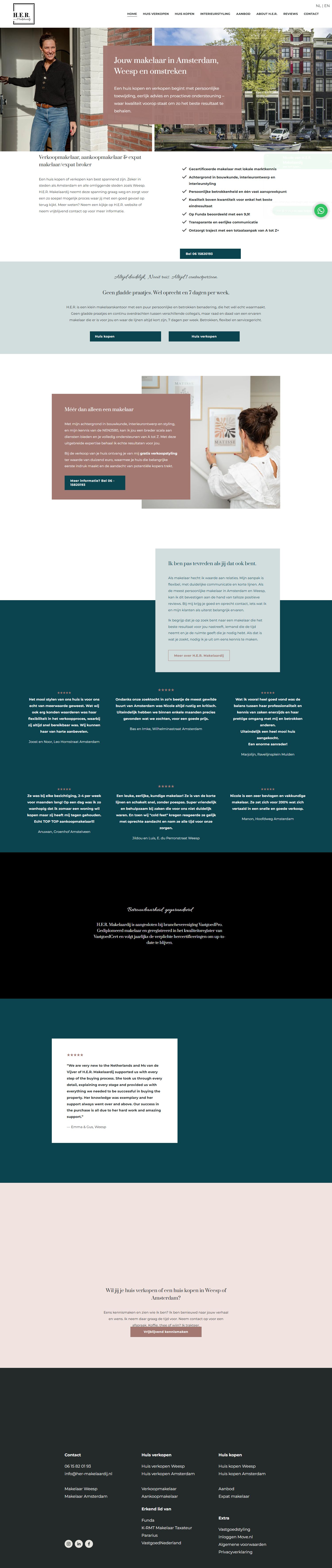 Team foto van H.E.R. Makelaardij