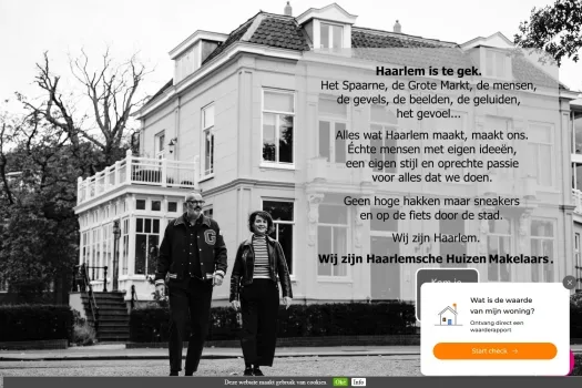 Screenshot van de website van www.haarlemschehuizen.nl