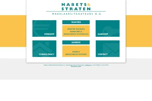 Screenshot van de website van www.hens.nl