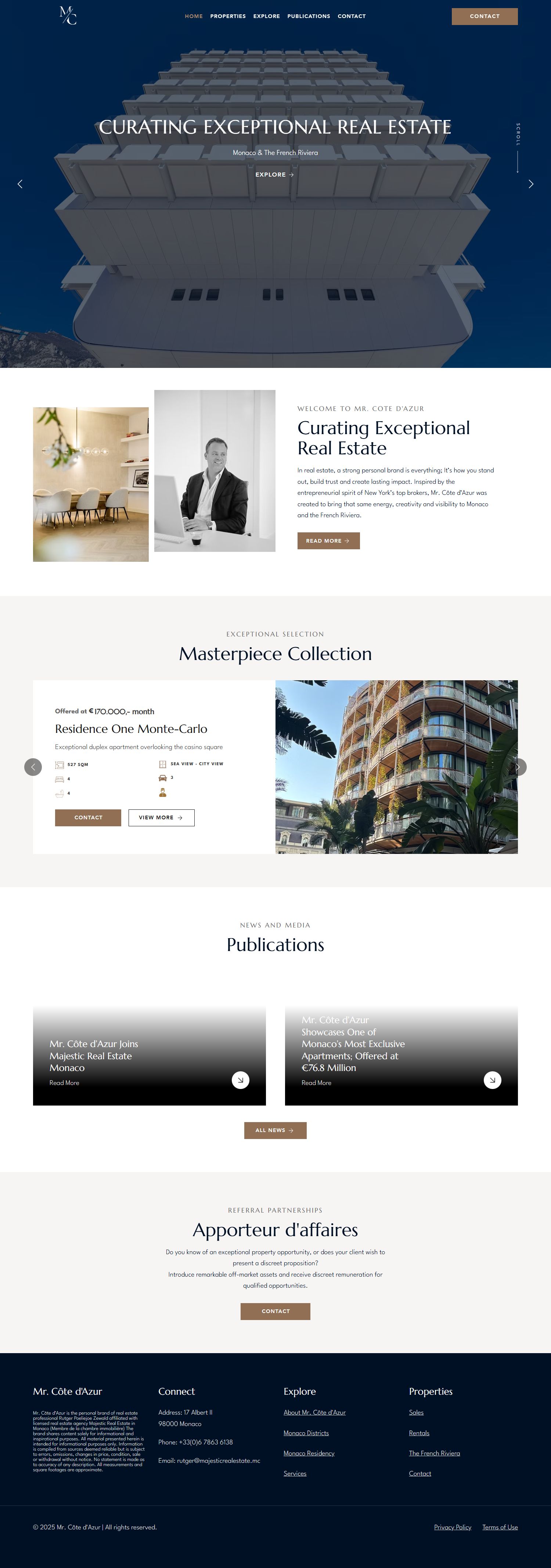 Screenshot of the website of www.hamdorff.com