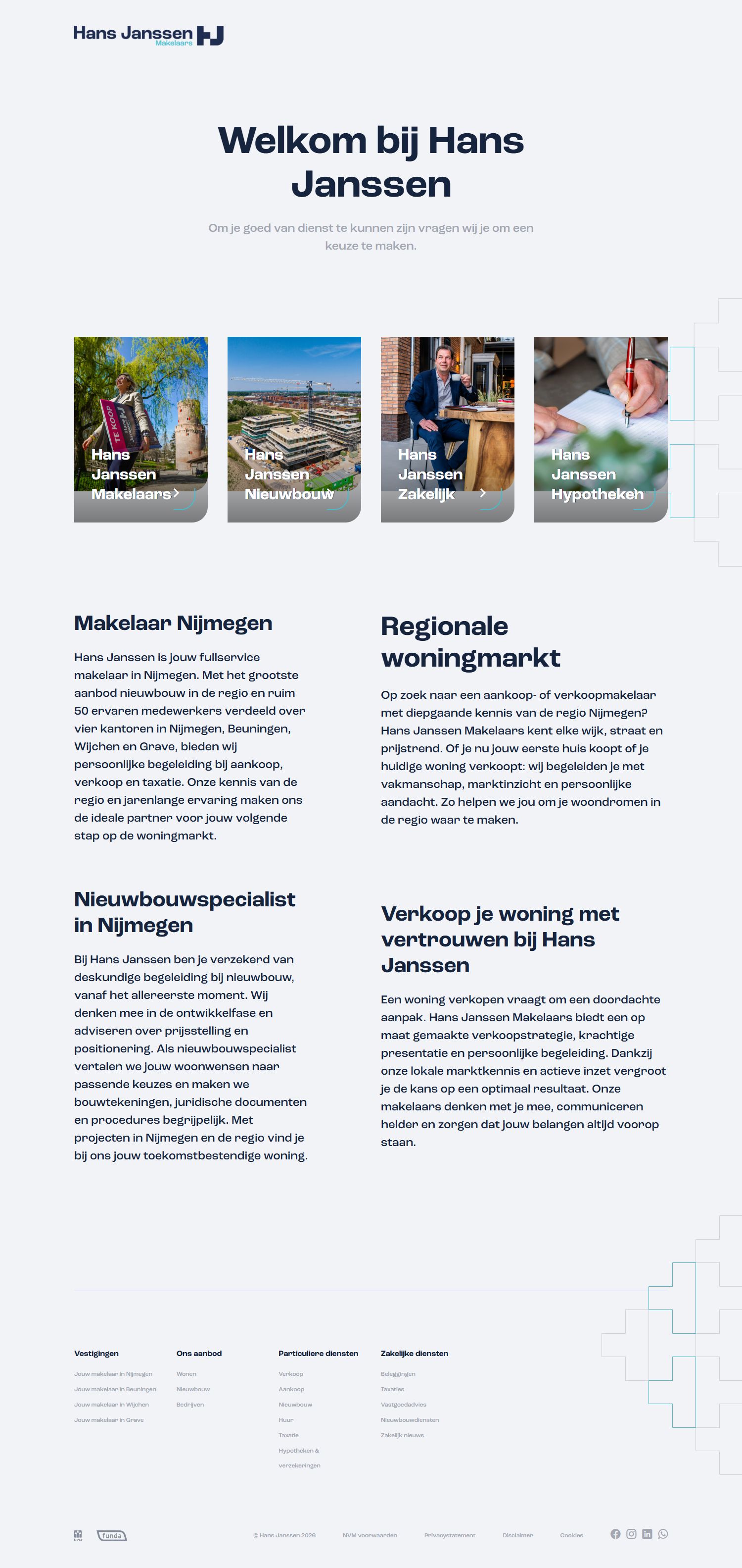Screenshot der Website von www.hansjanssen.nl