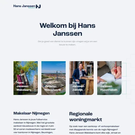 Screenshot der Website von www.hansjanssen.nl