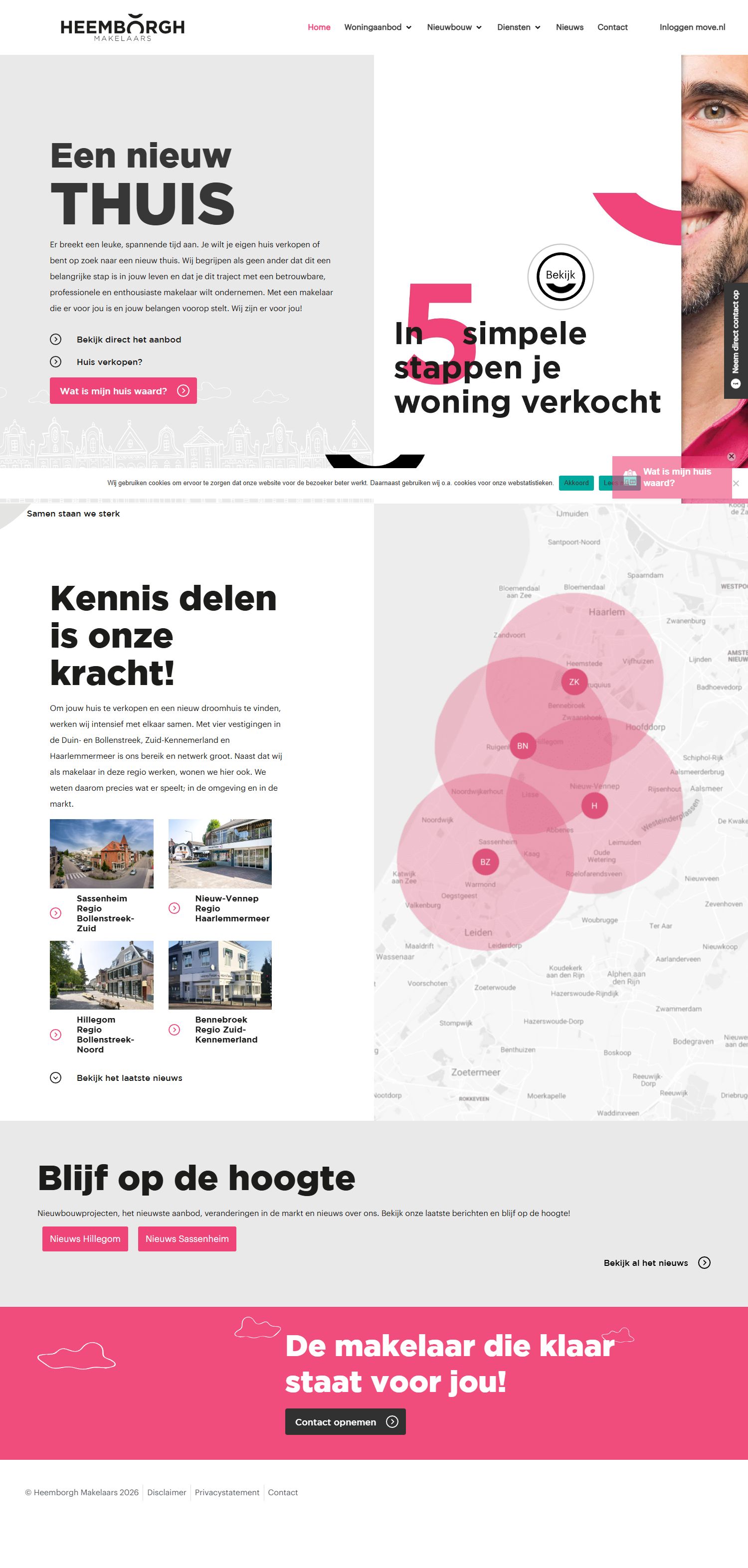 Screenshot der Website von www.heemborgh.nl