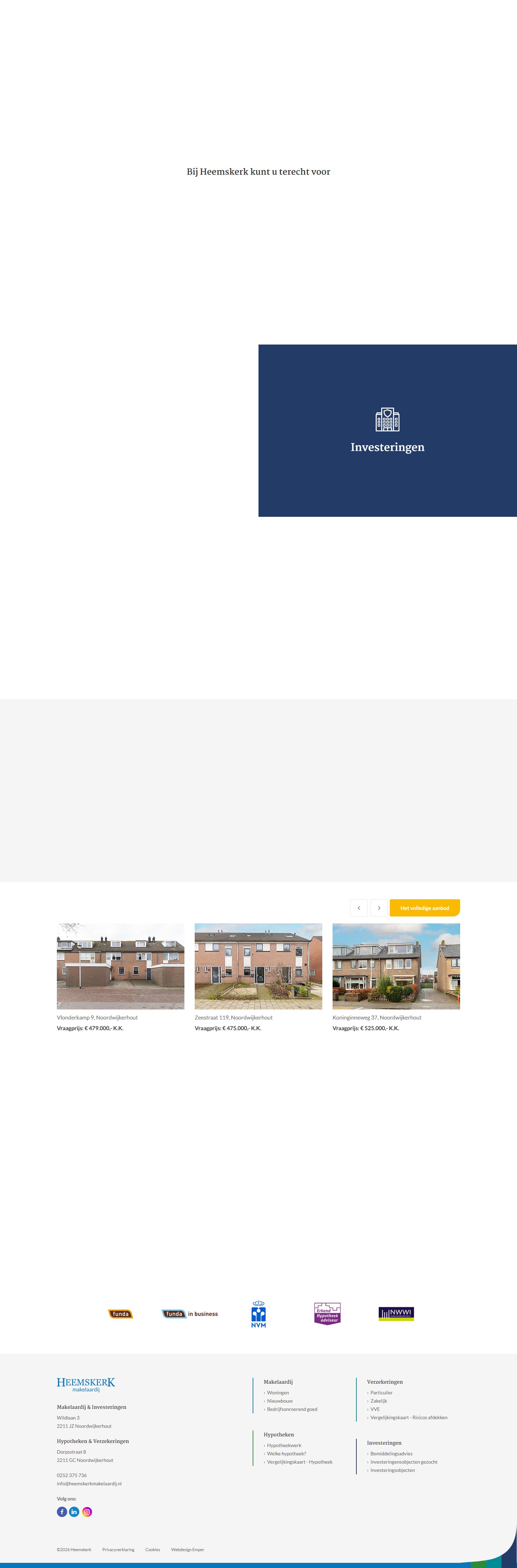 Screenshot der Website von www.heemskerkmakelaardij.nl