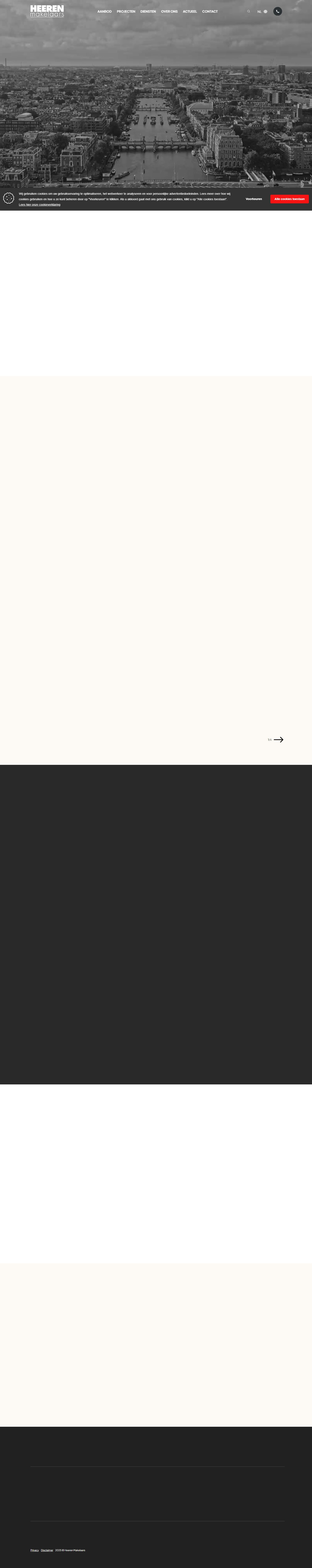 Screenshot of the website of www.heerenmakelaars.nl