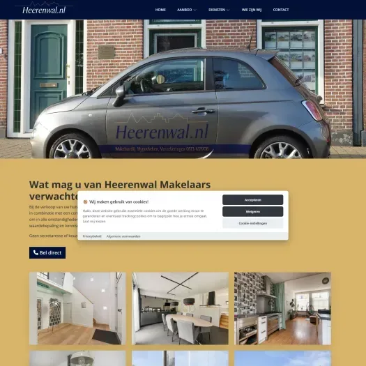 Capture d'écran du site web de www.heerenwal.nl