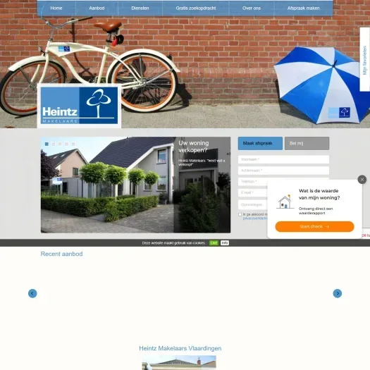 Screenshot der Website von www.heintz.nl