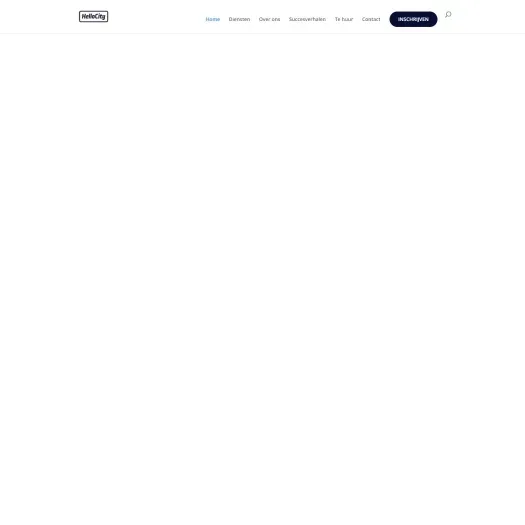 Screenshot van de website van hellocity.nl