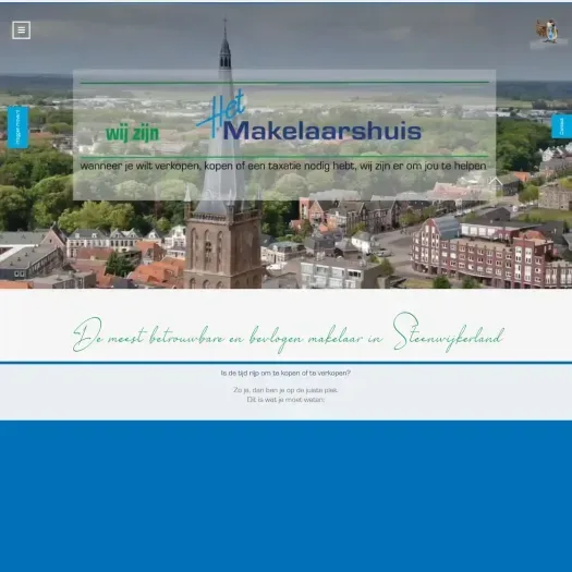 Screenshot van de website van www.hetmakelaarshuis.nl