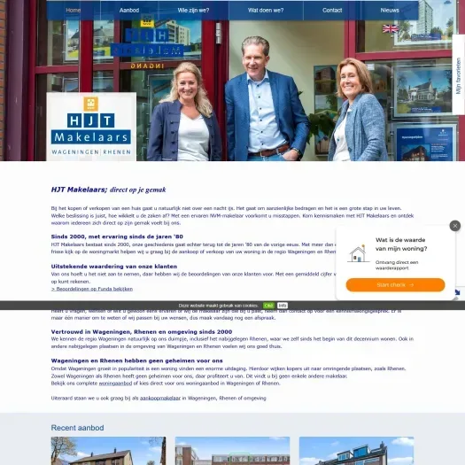 Capture d'écran du site web de www.hjtmakelaars.nl