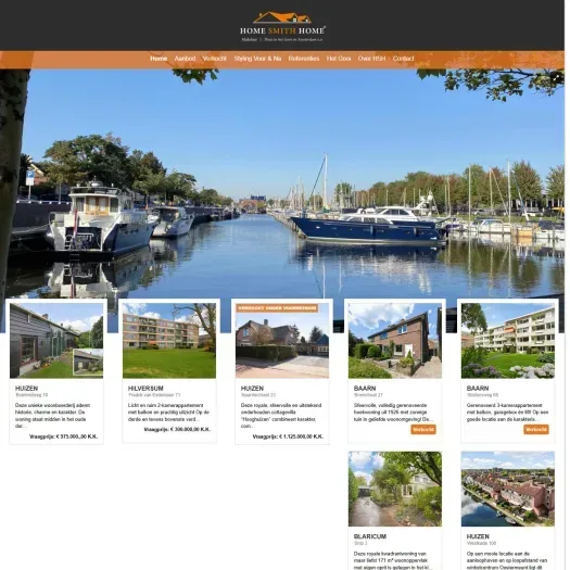 Capture d'écran du site web de www.homesmithhome.nl