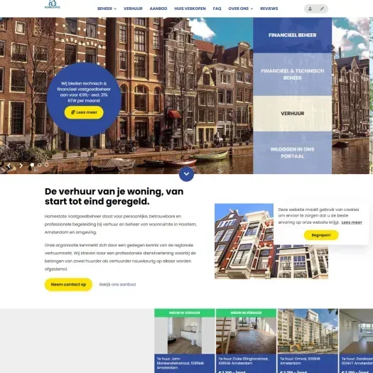 Screenshot van de website van www.homestatevastgoedbeheer.nl