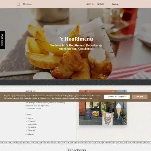 Screenshot van de website van t-hoofdmenu.eatbu.com