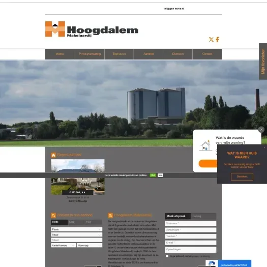 Screenshot der Website von www.hoogdalem-makelaardij.nl