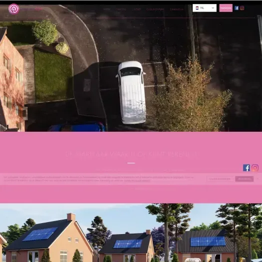 Screenshot van de website van www.housingnow.nl