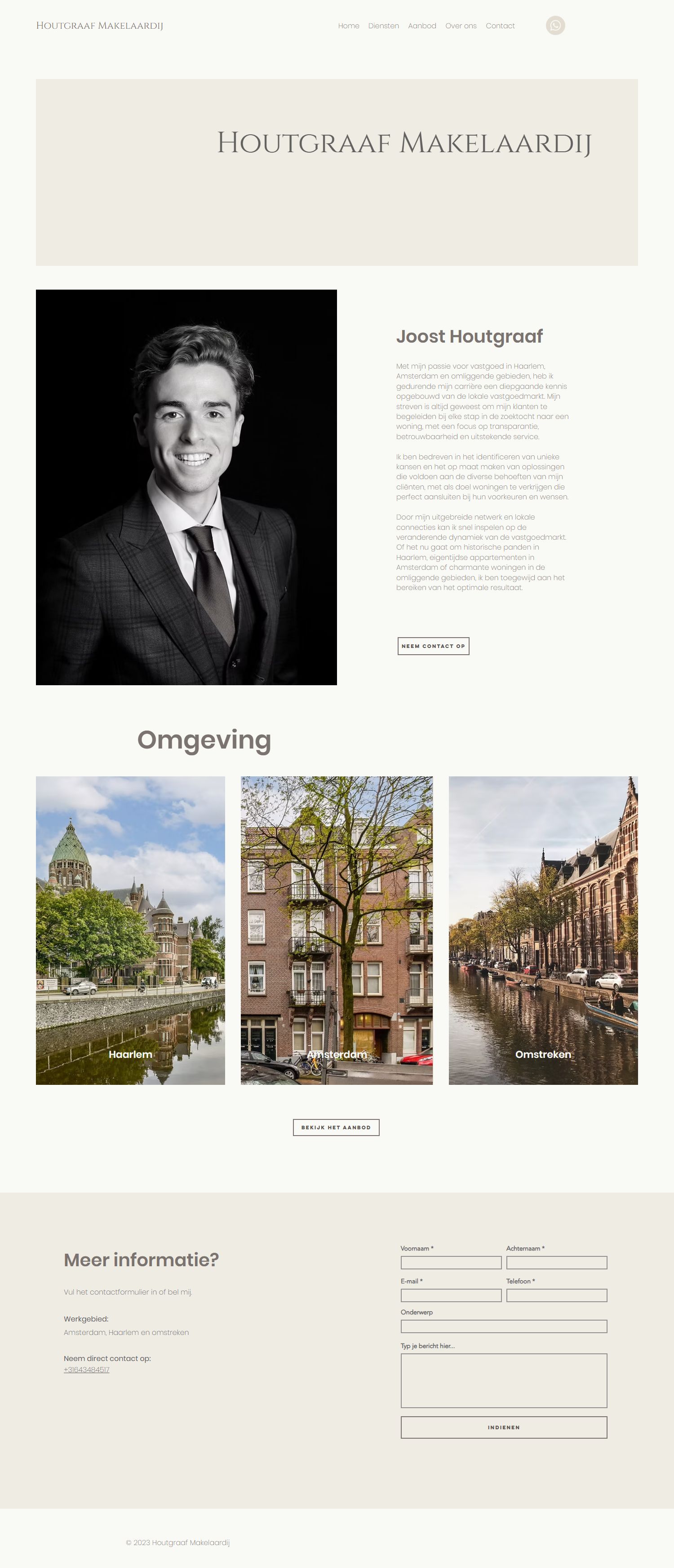 Screenshot van de website van www.houtgraafmakelaardij.nl