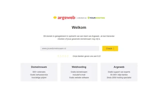 Screenshot van de website van www.hpsrentals.nl