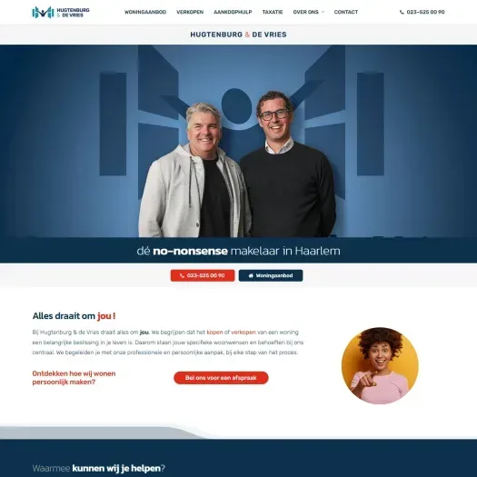 Screenshot van de website van www.wateenleukhuis.nl