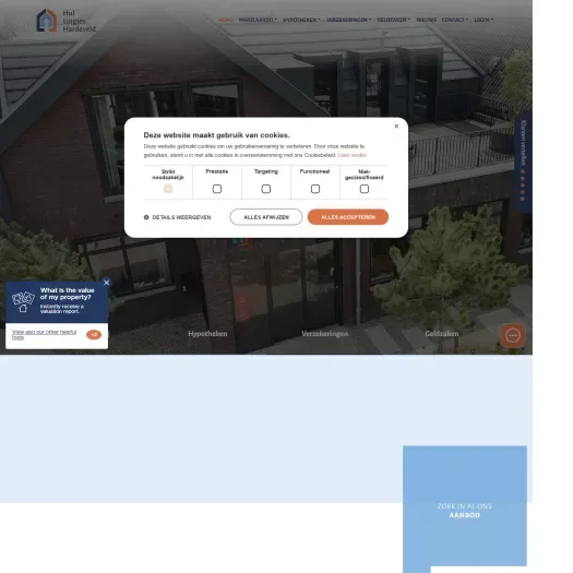 Screenshot van de website van www.hlh.nl