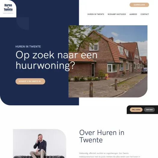 Screenshot van de website van www.hurenintwente.nl