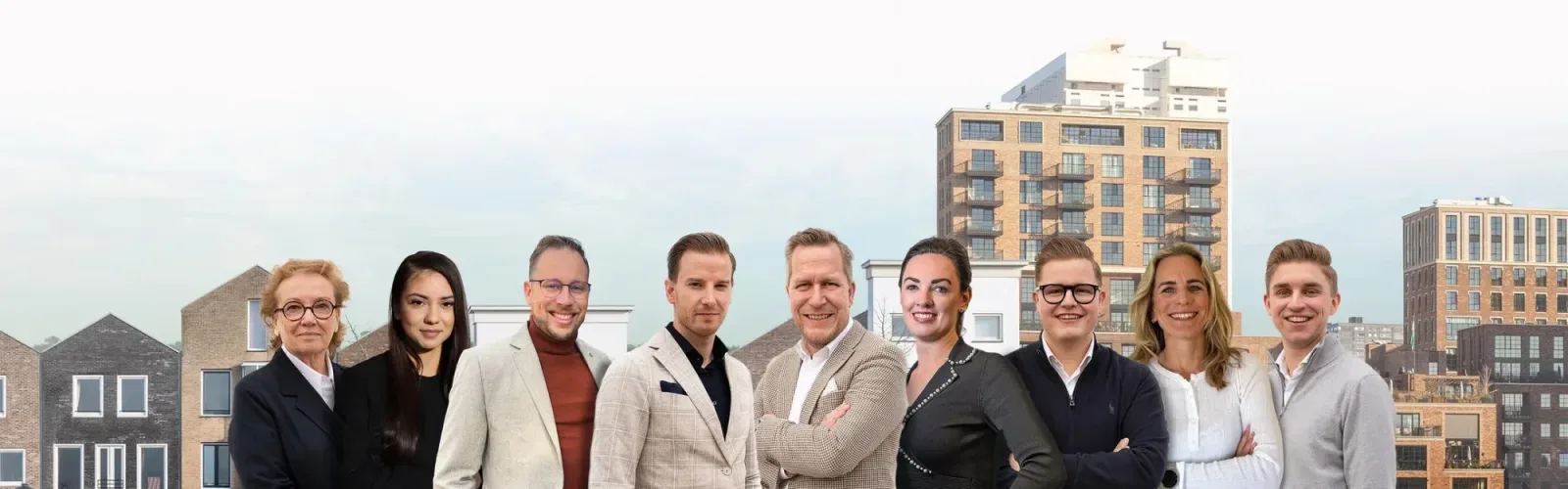 Team foto van Huysvisie, makelaar anno nu.