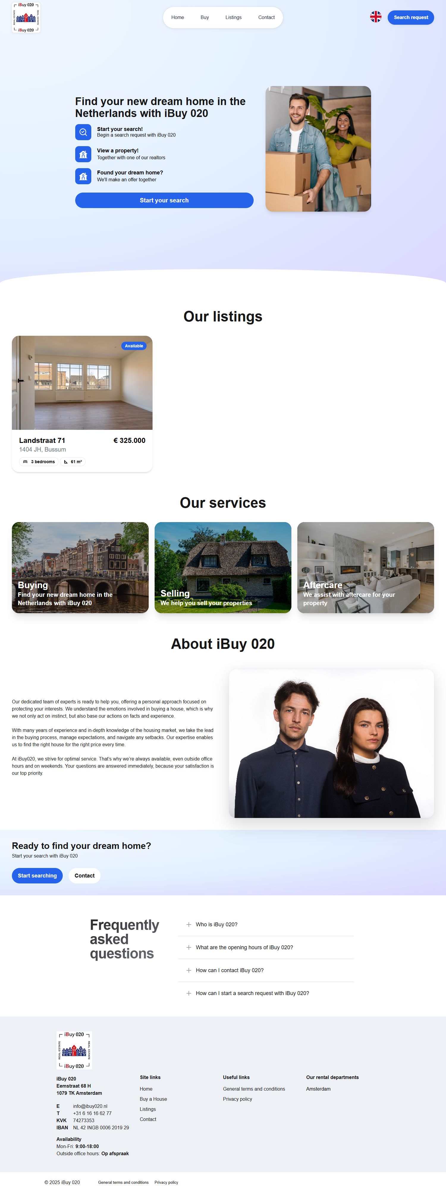Screenshot van de website van ibuy020.nl