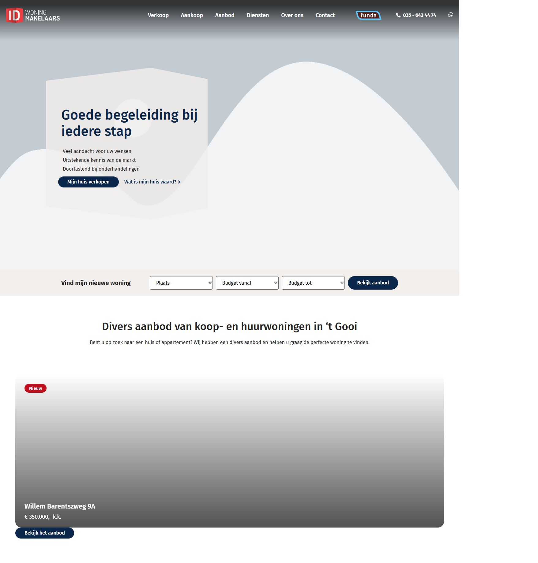 Capture d'écran du site web de www.idmakelaars.nl
