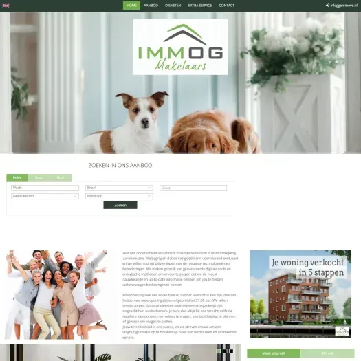 Screenshot van de website van www.immog.nl