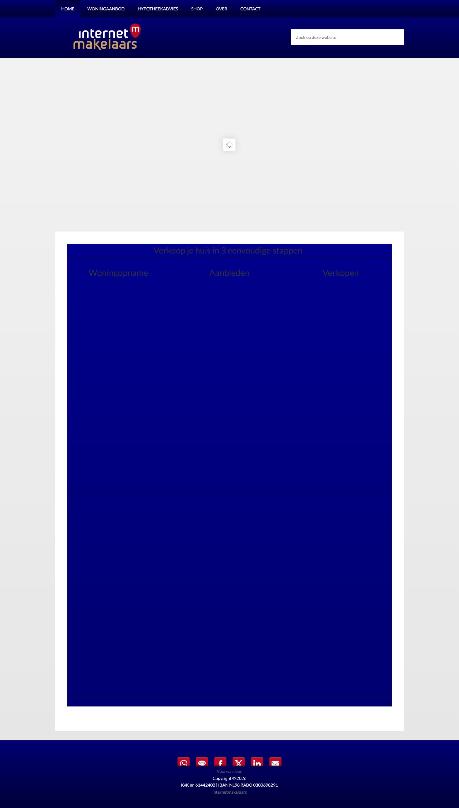Screenshot der Website von www.boxtel.internetmakelaars.nl