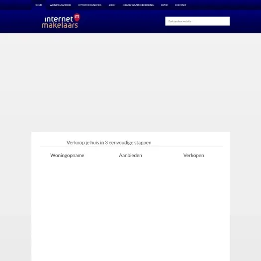 Screenshot der Website von enschede.internetmakelaars.nl
