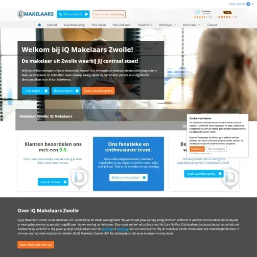 Capture d'écran du site web de www.iqmakelaarszwolle.nl