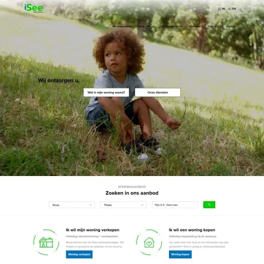 Capture d'écran du site web de www.isee.nl