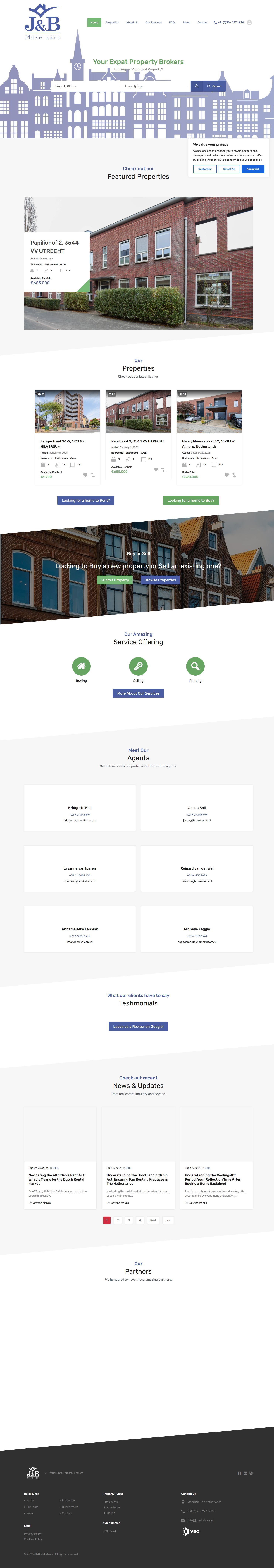 Photo de bureau de J&B Makelaars