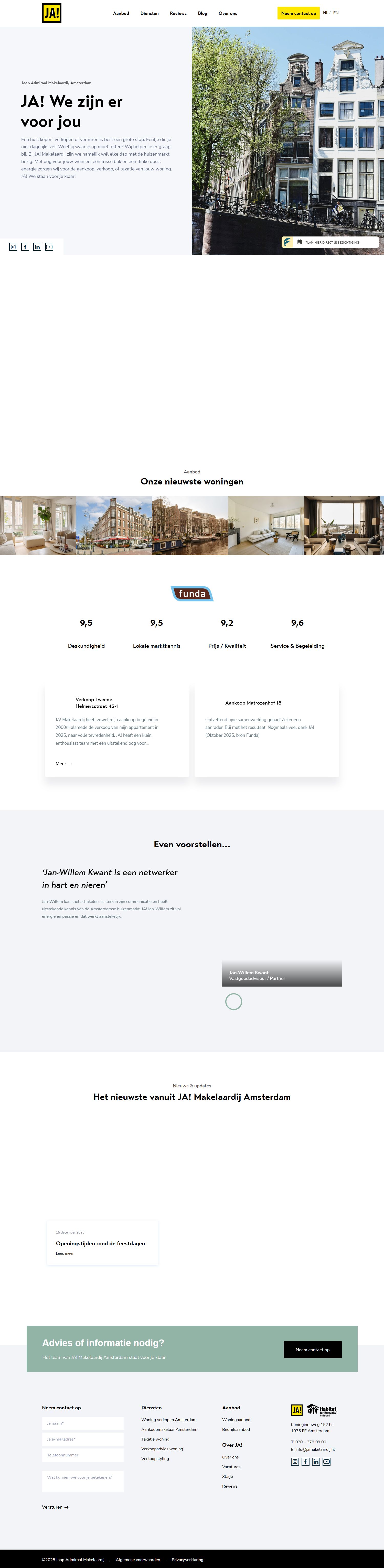 Screenshot der Website von www.jamakelaardij.nl