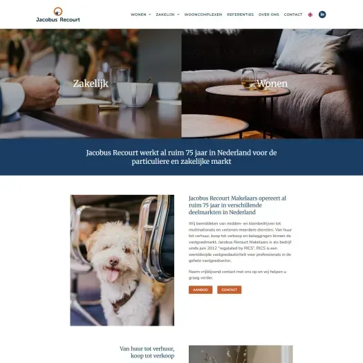 Capture d'écran du site web de www.recourt.nl