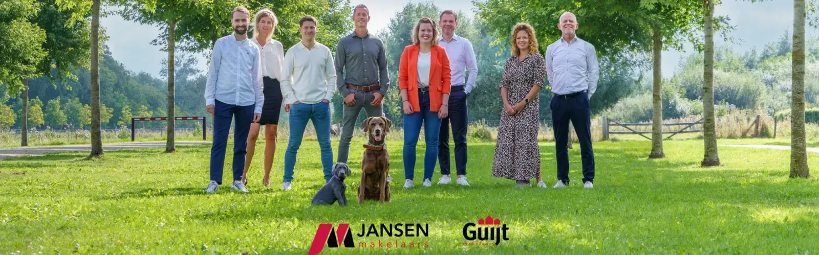 Team foto van Jansen Makelaars