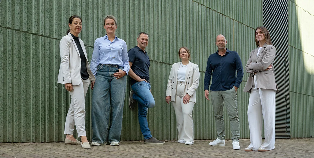 Team foto van Janssen Steijlen Meurkens