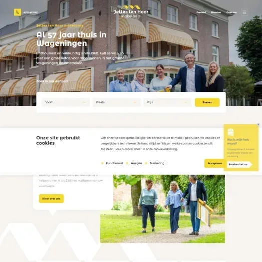 Screenshot van de website van www.jeltes-tenhoor.nl