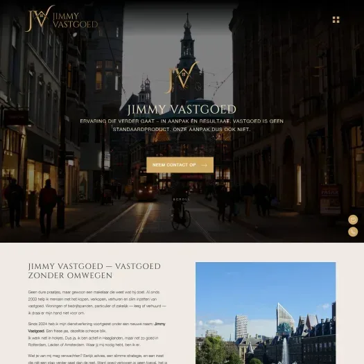 Capture d'écran du site web de www.jimmyvastgoed.nl