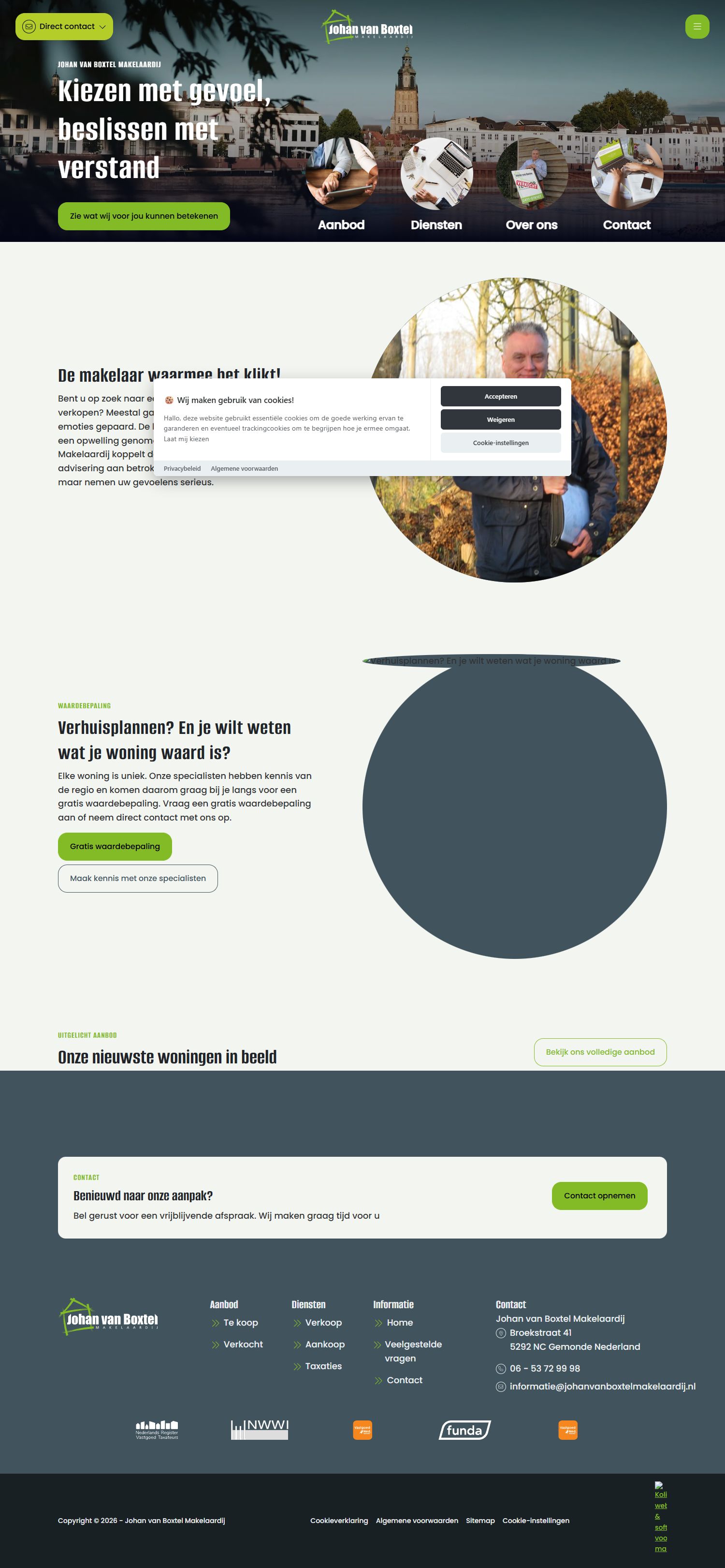 Photo du bureau de Johan van Boxtel Makelaardij