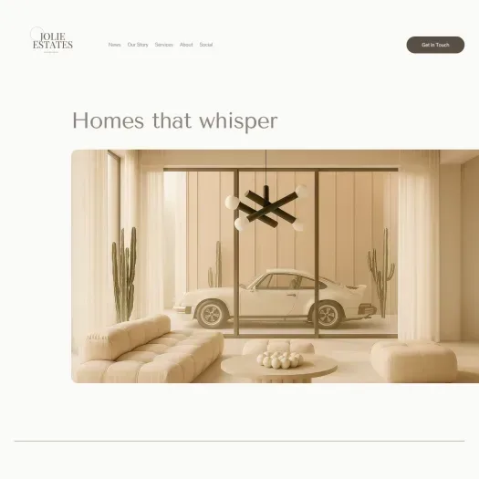 Screenshot of the website of www.jolieestates.com